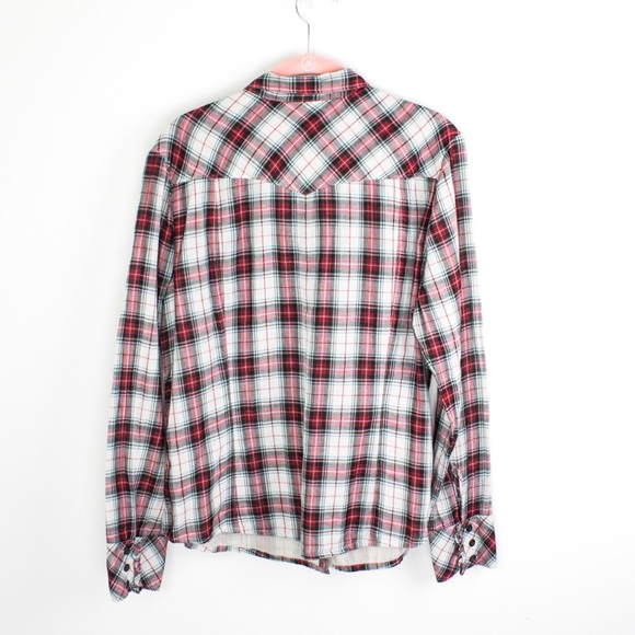 GAP Gauzy Lightweight Plaid Button Down Shirt - Picture 7 of 8